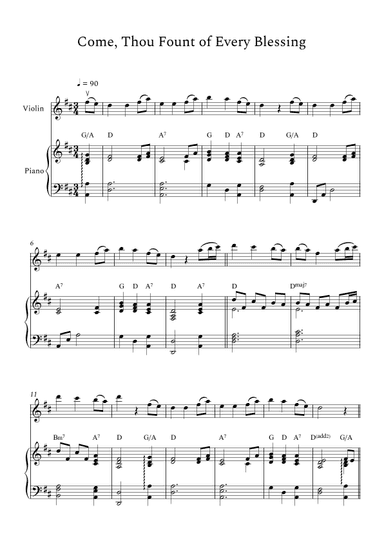 Come, thou fount or evert blessing (arr. Richard Nicks)