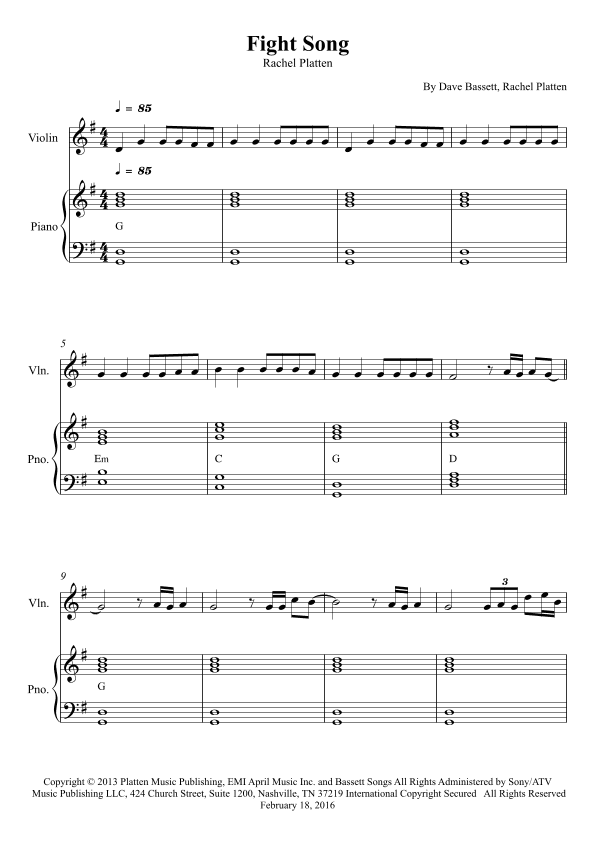 Fight Song (arr. Wesley S. SIlva)
