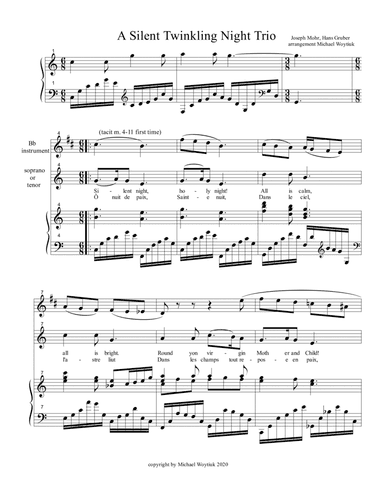Silent Night Trio (arr. Michael Woytiuk)