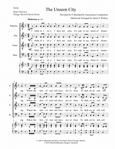 The Unseen City (arr. James F. Rickley)