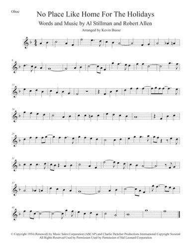 (There's No Place Like) Home For The Holidays (arr. Kevin Busse)
