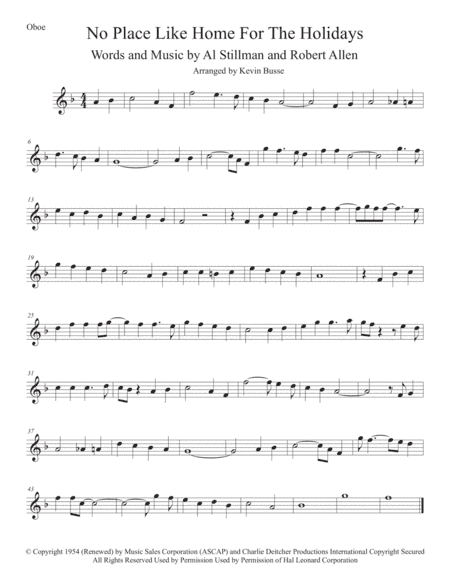 (There's No Place Like) Home For The Holidays (arr. Kevin Busse)
