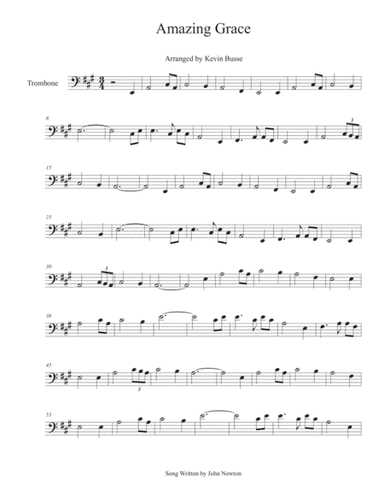 Amazing Grace - Trombone (arr. Kevin Busse)
