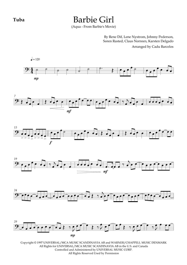 Barbie Girl (arr. Cadu Barcelos)