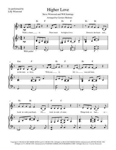 Higher Love (arr. Carolyn Medrano)