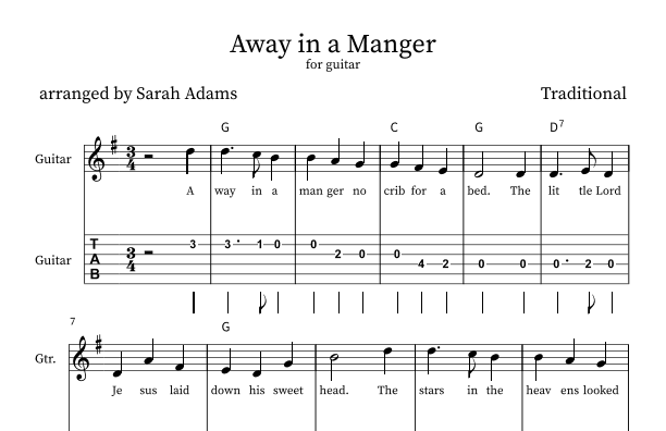 Away in a Manger (arr. Sarah Adams)
