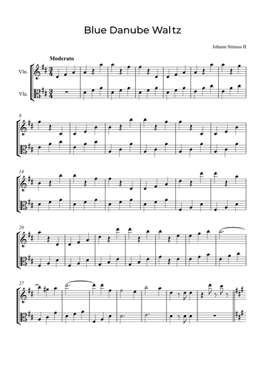 Blue Danube Waltz (arr. Alex Nunes Rodrigues)