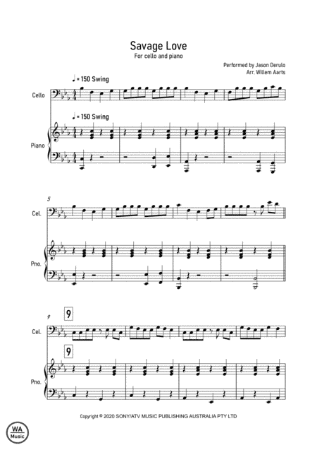 Savage Love (arr. Willem Aarts)