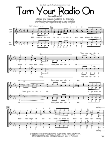 Turn Your Radio On (arr. Larry Wright)