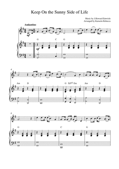 Keep On the Sunny Side of Life (arr. Kaiserin Rebecca)