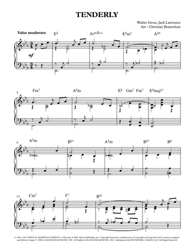 Tenderly (arr. Christian Bennedsen)