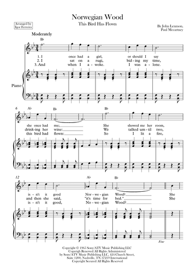 Norwegian Wood (this Bird Has Flown) (arr. Igor Ferreira)