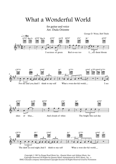 What A Wonderful World (arr. Duda Oriontte)