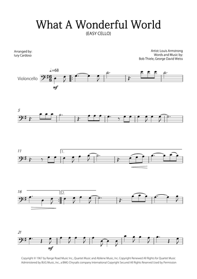 What A Wonderful World (arr. Iury Cardoso)