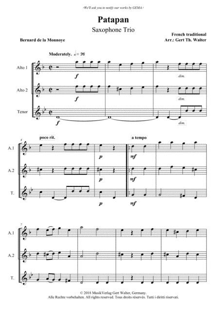 Patapan (arr. Gert Th. Walter)