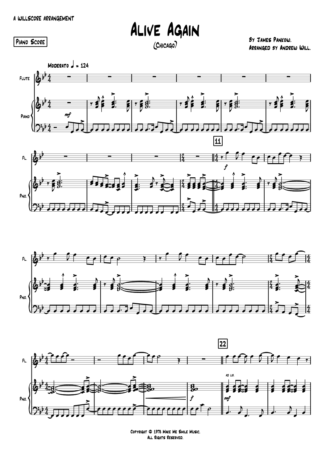Alive Again (arr. Andrew Will)