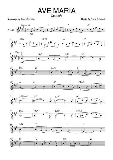 Ave Maria Op.52 nº6 (arr. Tiago Cordeiro)