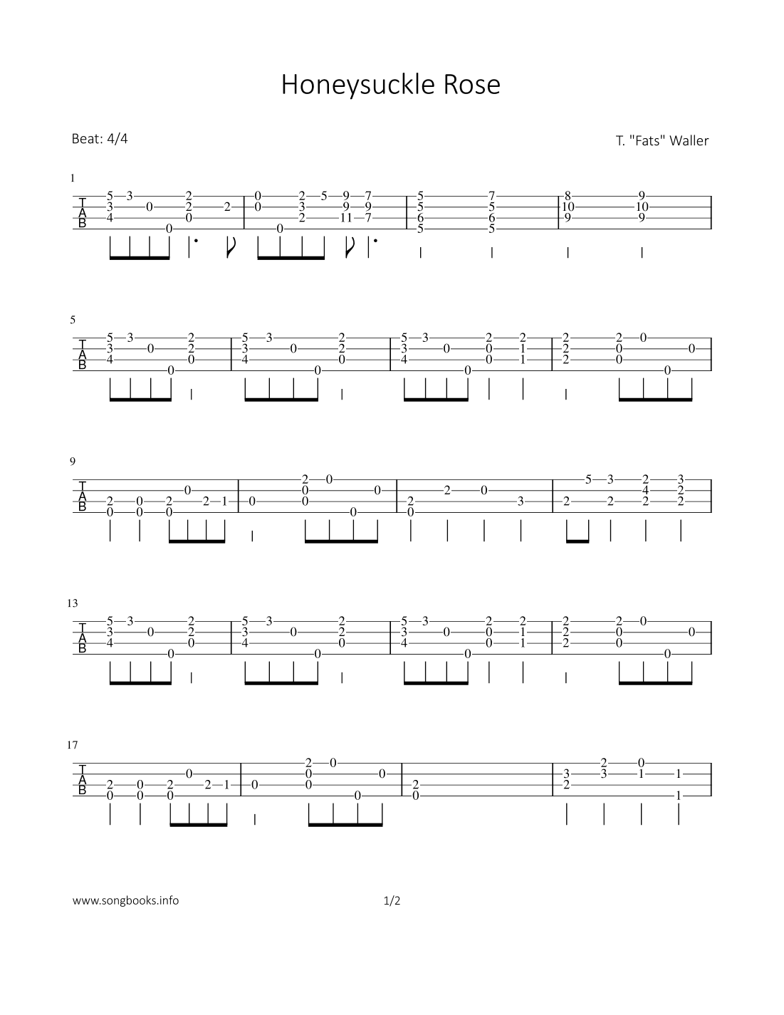 Honeysuckle Rose (arr. Bettina Schipp)