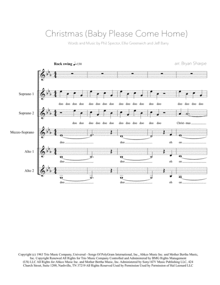 Christmas (Baby Please Come Home) (arr. Bryan Sharpe)