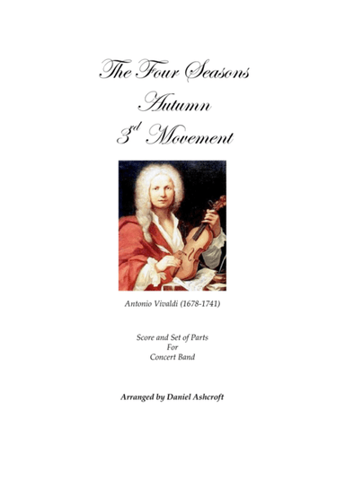 Vivaldi's Autumn 3rd Movement - Score and Parts (arr. Daniel Ashcroft)