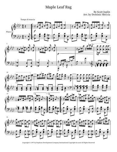 Maple Leaf Rag (arr. Dominic Meccia)