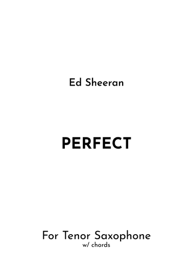 Perfect (arr. Jireh J.)