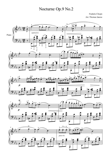 Nocturne Op.9 No.2 (arr. Thomas Jancso)