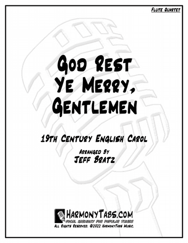 God Rest Ye Merry, Gentlemen (Flute Quartet) (arr. Jeff Bratz)