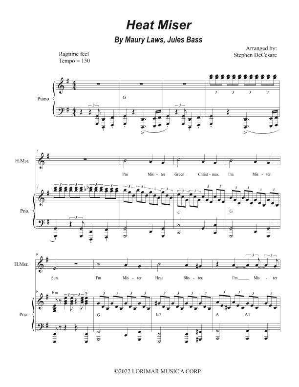 Heat Miser (arr. Stephen DeCesare)