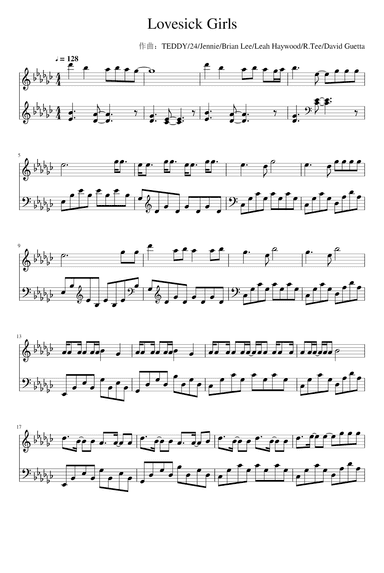 Lovesick Girls (arr. BLACKPINK)