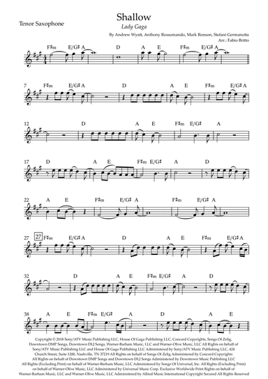 Shallow (arr. Fabio Britto)