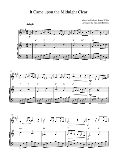 It Came upon the Midnight Clear (arr. Kaiserin Rebecca)