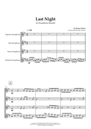Last Night (arr. Henrique Oliveira)