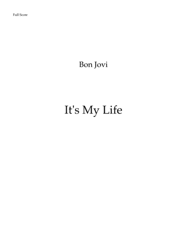 It's My Life (arr. Leandro Cardoso)