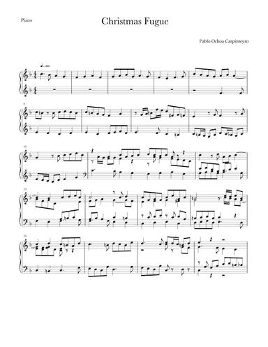 Christmas Fugue (arr. Pablo Ochoa Carpinteyro)
