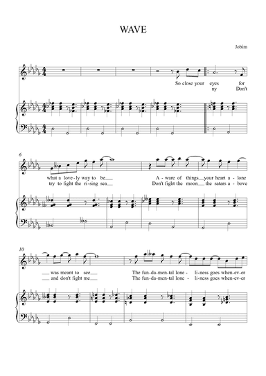 Wave (arr. Alex Nunes Rodriguez)