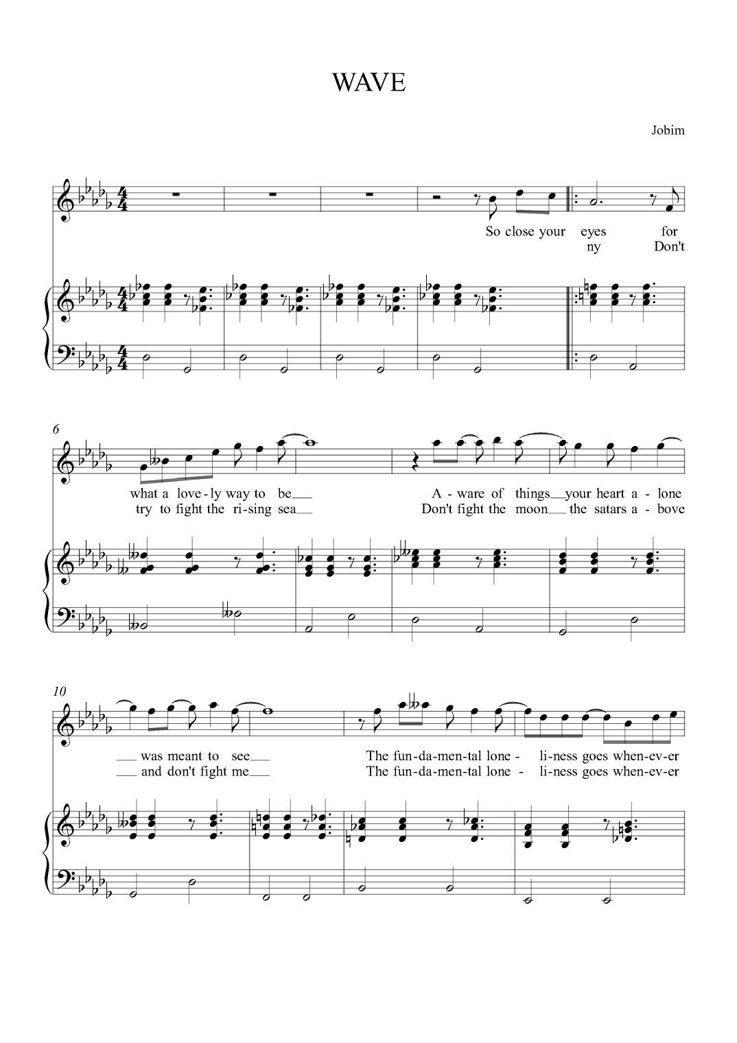 Wave (arr. Alex Nunes Rodriguez)