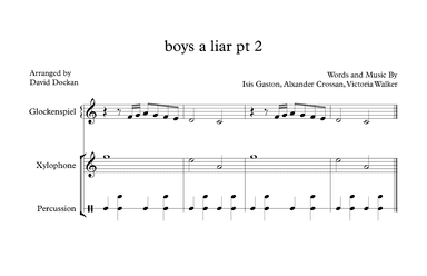 Boy's A Liar Pt. 2 (arr. David Dockan)