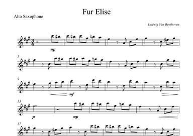 Fur Elise - Beethoven (arr. Wesley S. SIlva)