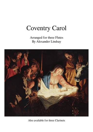 Coventry Carol (for three Flutes) (arr. Alexander Lindsay)