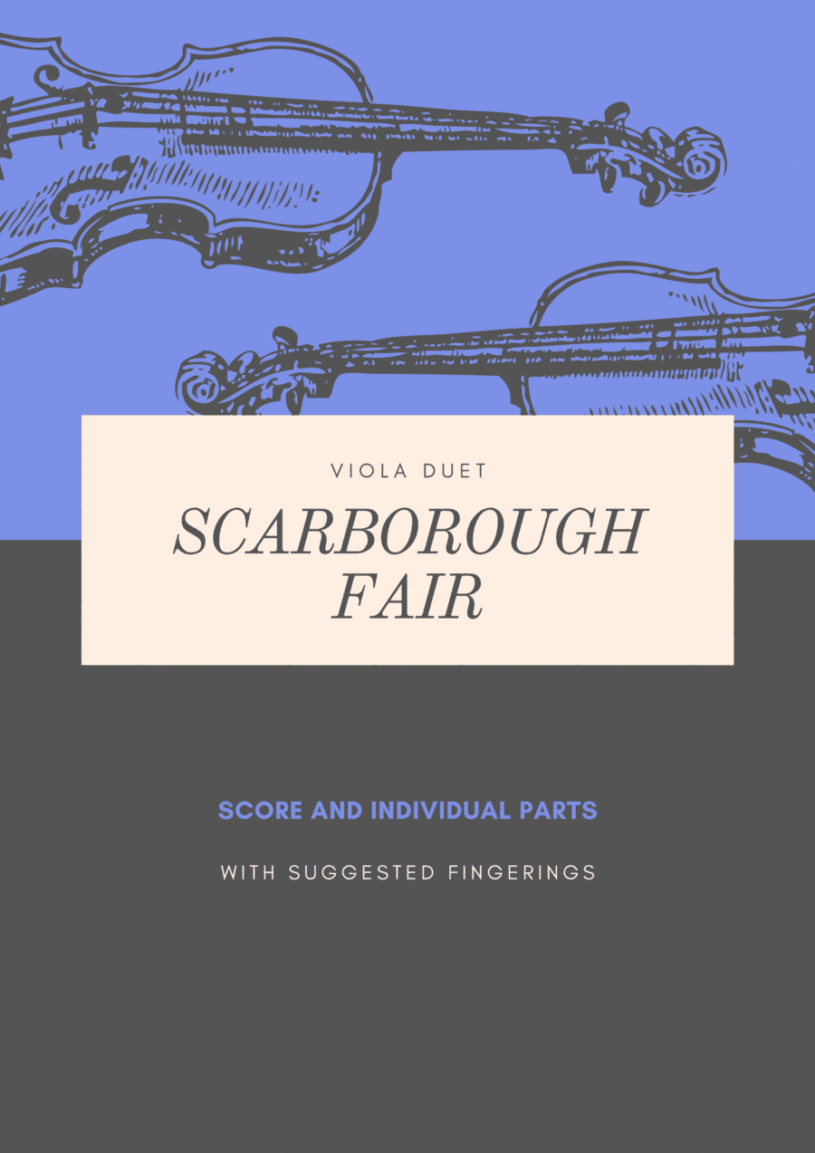 Scarborough Fair Easy Viola Duet (arr. Douglas Wattson)
