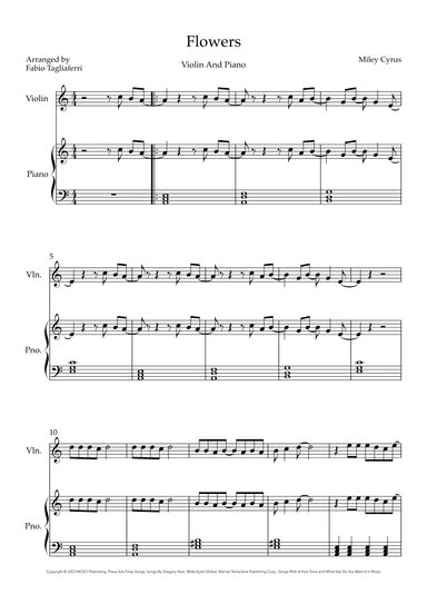 Flowers (arr. Fabio Tagliaferri)