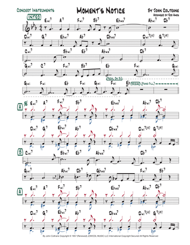 Moment's Notice (arr. Rob Ames)