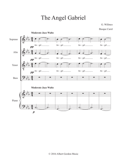 The Angel Gabriel (arr. Gerard Willmes)
