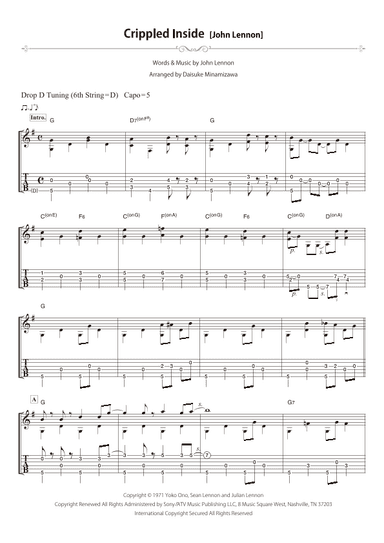 Crippled Inside (arr. Daisuke Minamizawa)