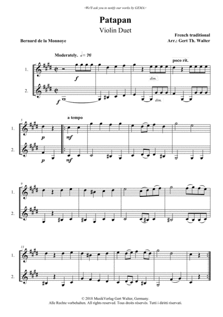 Patapan (arr. Gert Th. Walter)