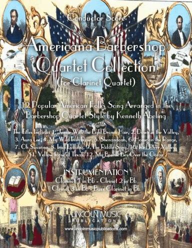 Americana Barbershop Quartet Collection (for Clarinet Quartet) (arr. Kenneth Abeling)