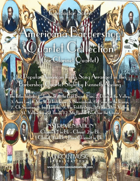 Americana Barbershop Quartet Collection (for Clarinet Quartet) (arr. Kenneth Abeling)