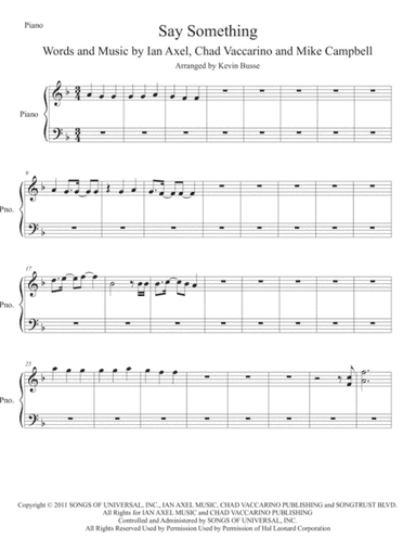 Say Something (arr. Kevin Busse)
