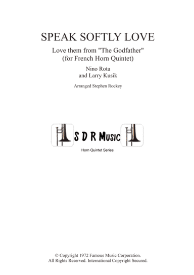 Speak Softly Love (arr. Stephen Rockey)